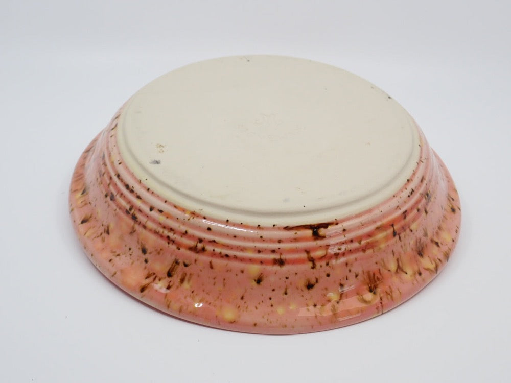 Pie Plate, Stoneware, Amaryllis & Pink, Custom Glazed