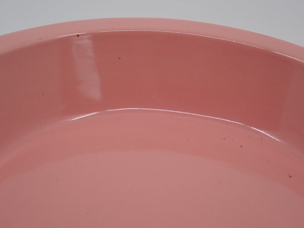Pie Plate, Stoneware, Amaryllis & Pink, Custom Glazed