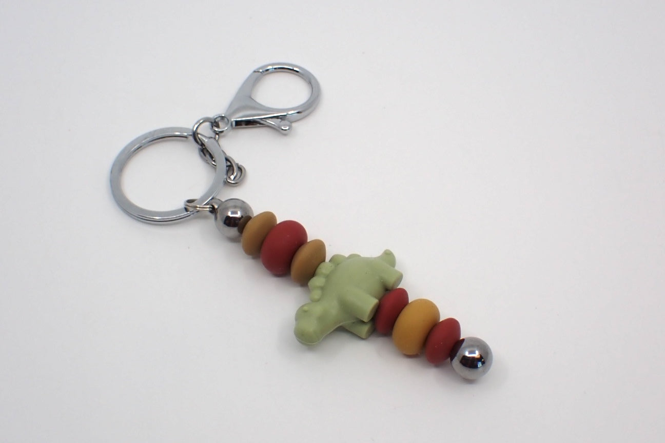 Keychain, Dinosaur and Beads, Children (+ Options)