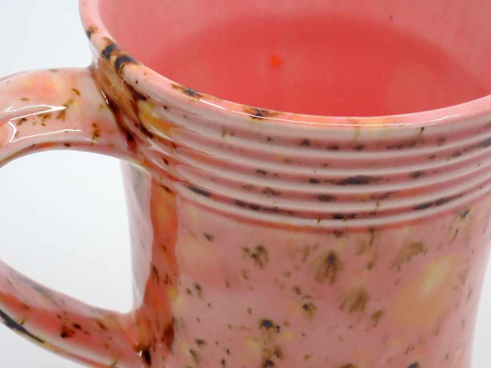 Coffee Mug, Extra-Large, Stoneware, Amaryllis & Pink, Custom Glazed