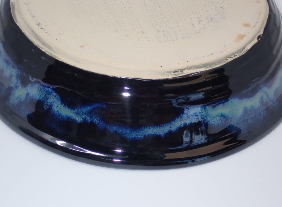 Pie Plate, Stoneware, Aurora Borealis, Custom Glazed