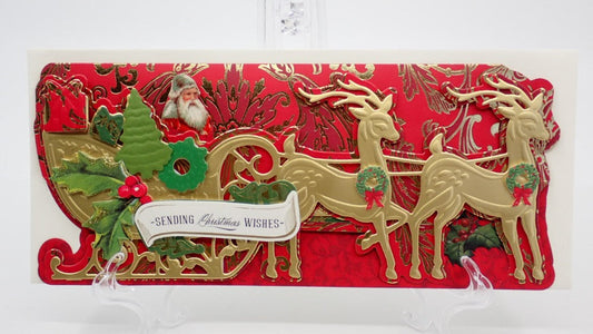 Christmas Cards, Victorian Santa Sleigh Ride
