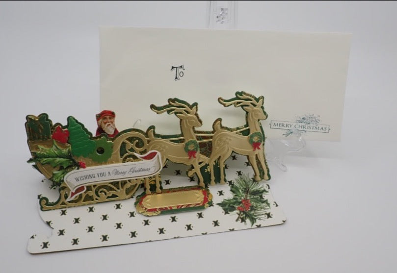 Christmas Cards, Victorian Santa Sleigh Ride