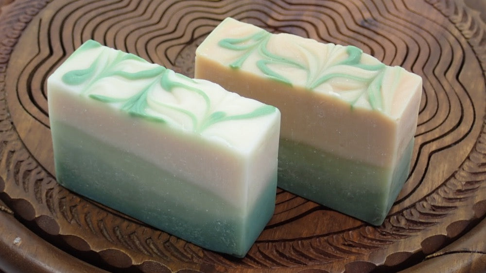 Artisan Soap, Spring Jade Light,Vegan-friendly, Palm Free