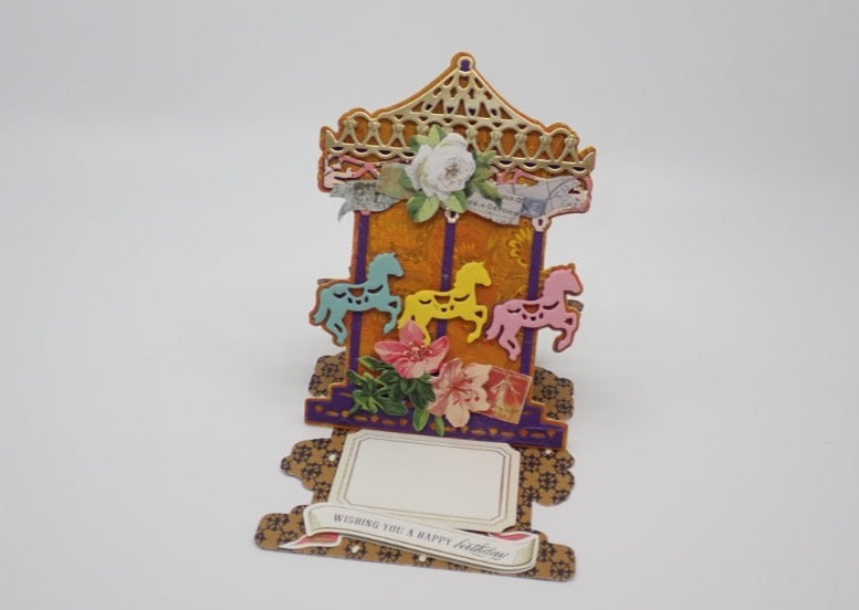 Birthday Cards, Antique Victorian Inspired, Carousel Easel