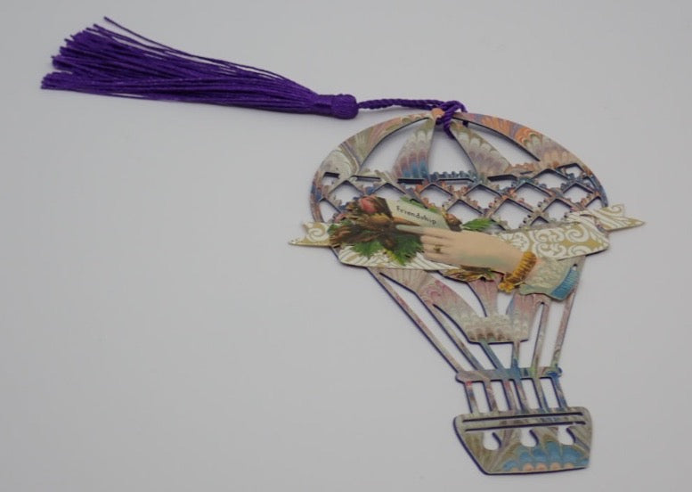 Bookmarks, Victorian Inspired, Hot Air Balloon, Paper Craft