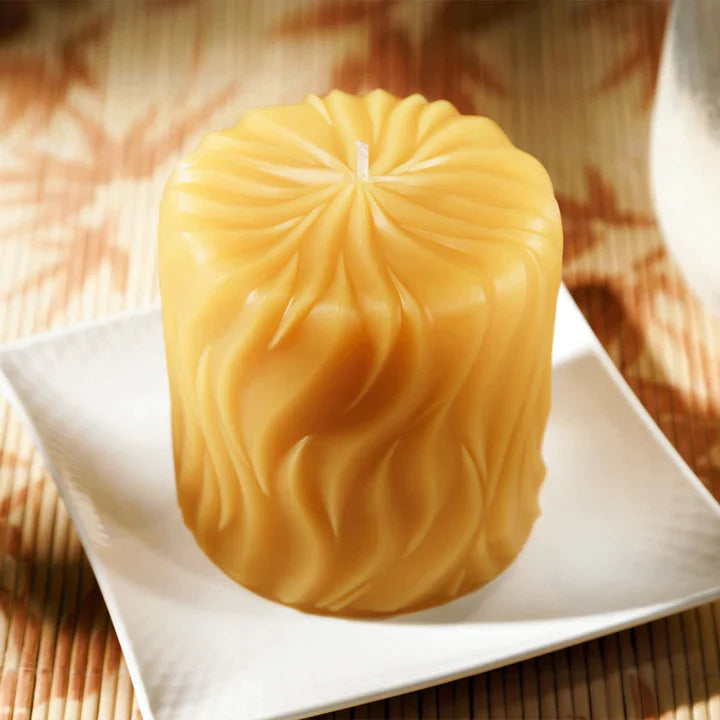 Candle, Pillar, 100% Pure Beeswax, Incandescence