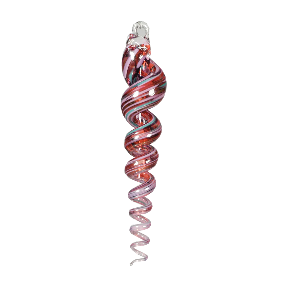 Twizzle Ornament, Blown Glass