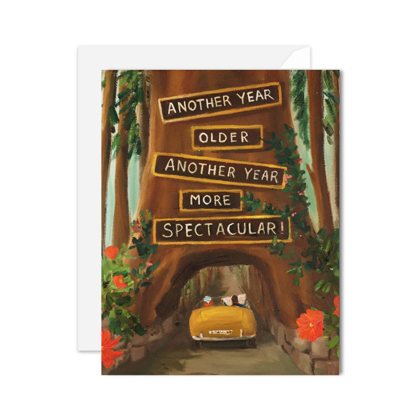 Greeting Card, Birthday, Redwood Drive-thru