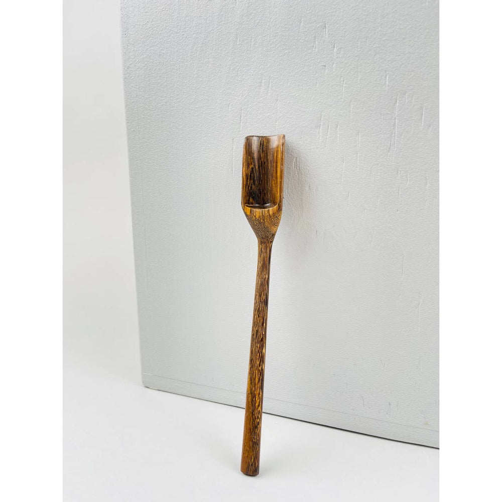Spice Scooper, Rectangle Scoop, Long Handle, Robles Wood