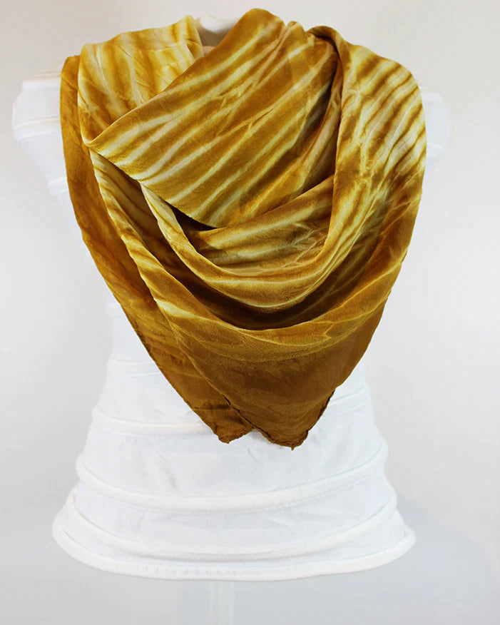 Shawl, Arashi, Silk, Hand dyed, Organic Dyes (+ Options)