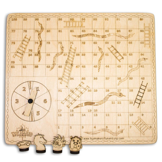 Board Games, Ups and Downs to the 100 Square, Wood