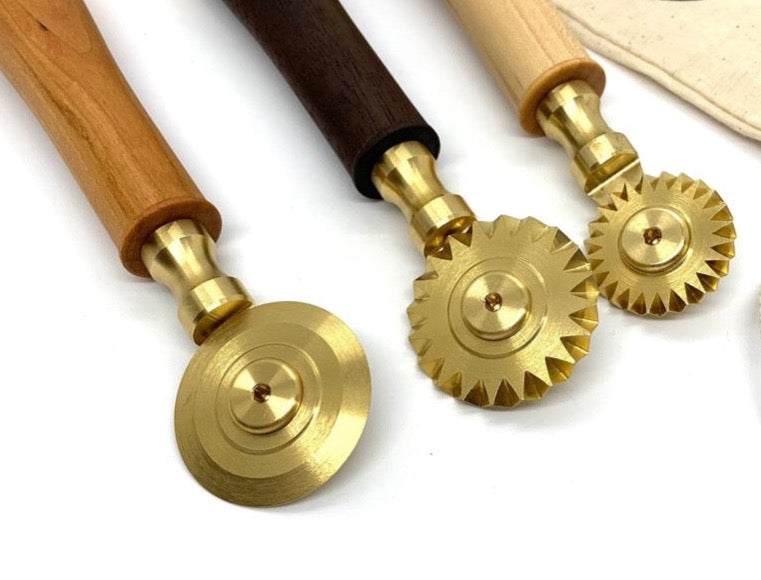 Pasta Cutters, Brass, Hardwood, Traditional (+ Options)