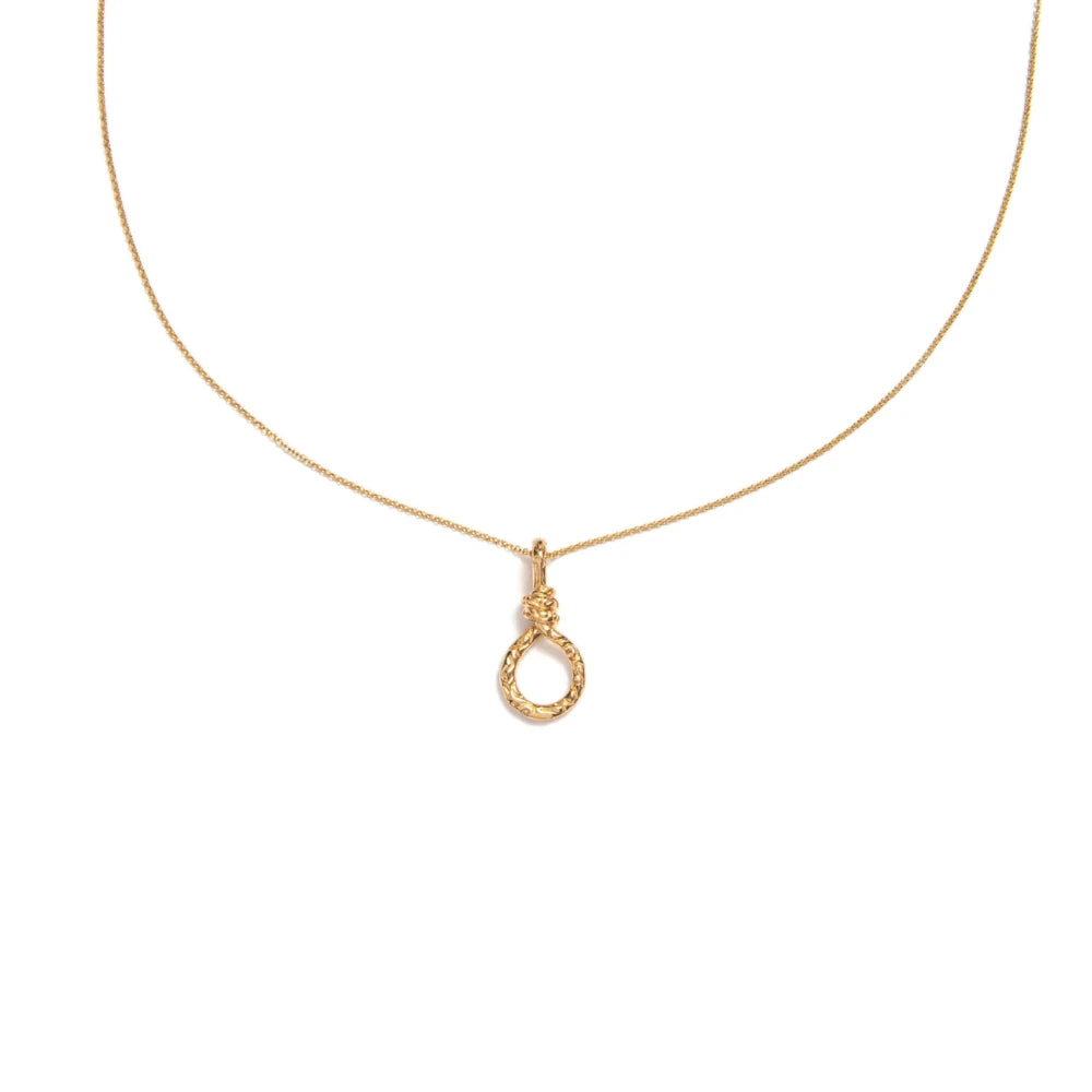 Necklace, Rope Charm, 14kt Gold Vermeil