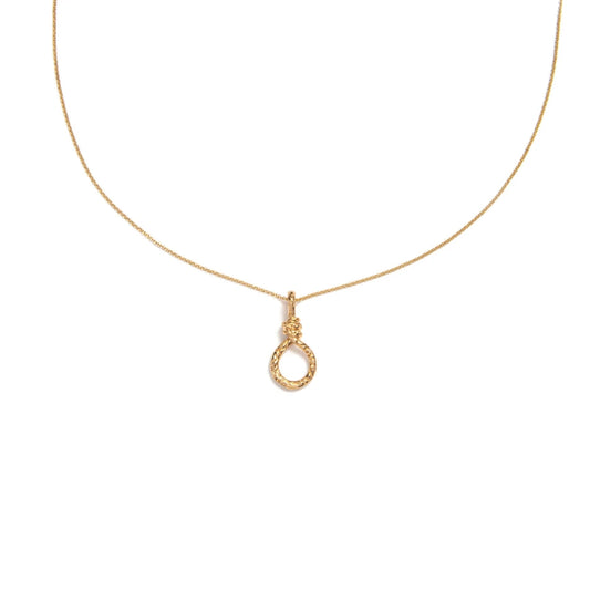 Necklace, Rope Charm, 14kt Gold Vermeil