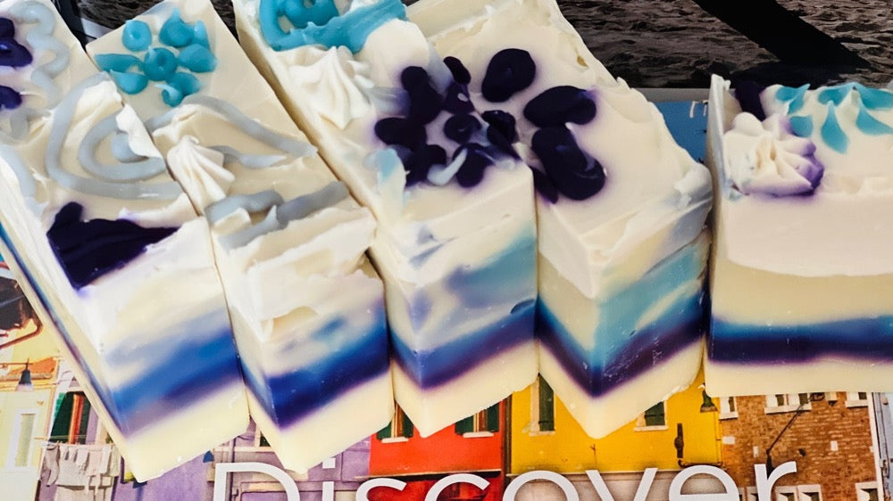 Artisan Soap, Royal Blue Summer, Vegan-friendly, Palm Free
