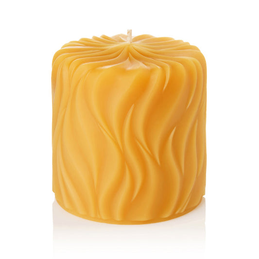 Candle, Pillar, 100% Pure Beeswax, Incandescence