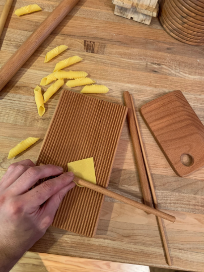 6 Piece Pasta Set, Wood, Double Sided (+ Options)