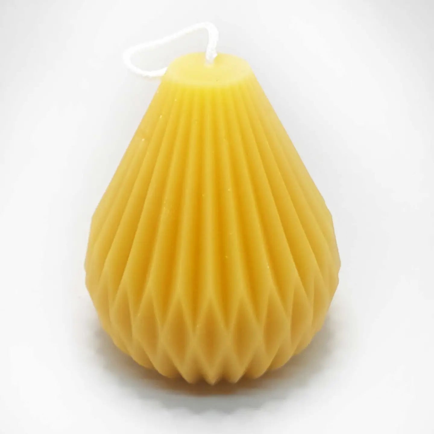 Candle, Fluted Pyramid, Beeswax (+ Options)