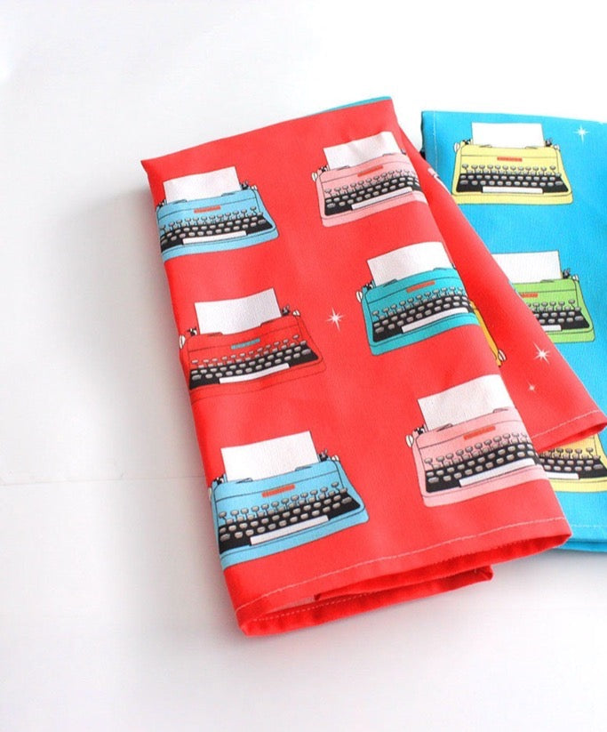 Tea Towels, Vintage Typewriter, Linen-cotton (+ Options)