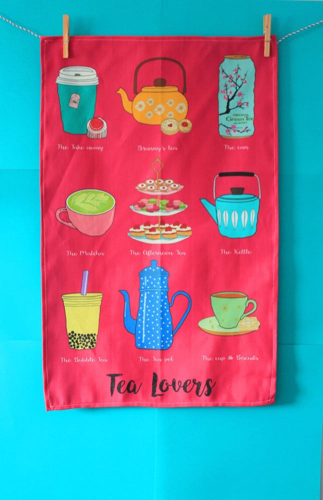 Tea Towels, Tea Lover, Linen-cotton (+ Options)