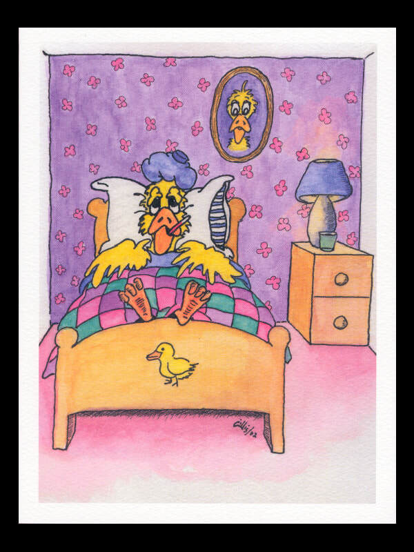 Get Well Card, "Feeling Under the Feather"